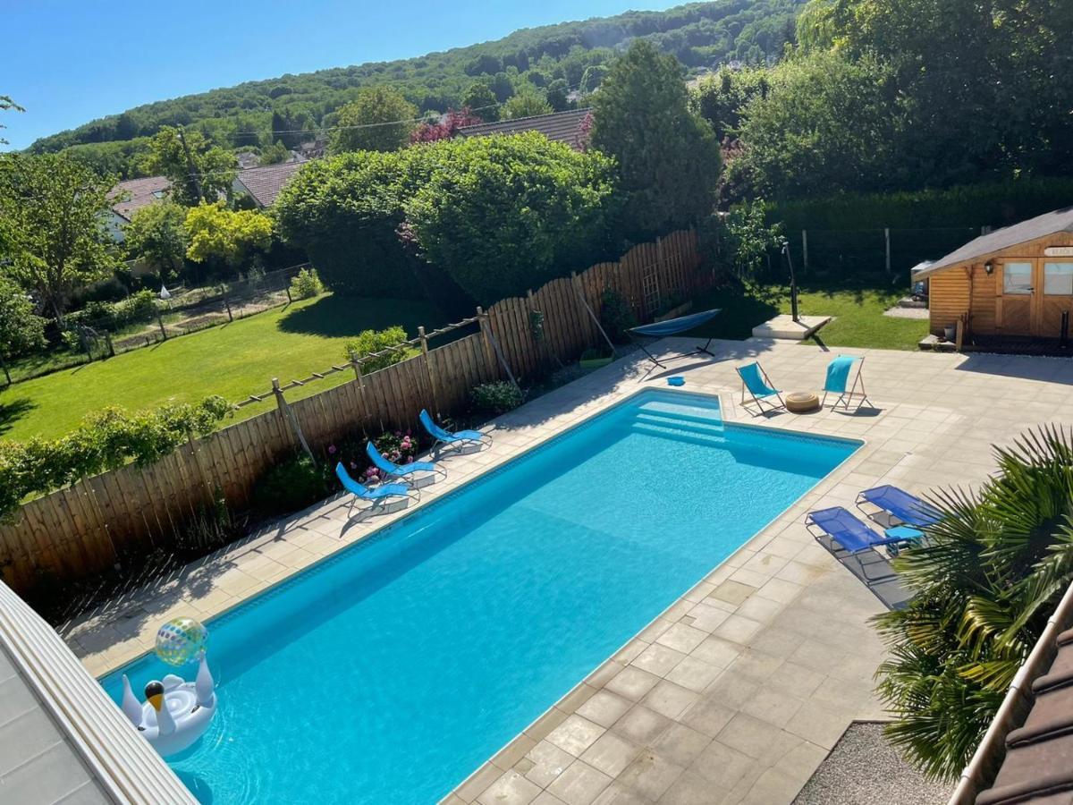 L'Annexe- Guest House Avec Piscine Studio Avec Coin Chambre Rosny-sur-Seine Exteriér fotografie