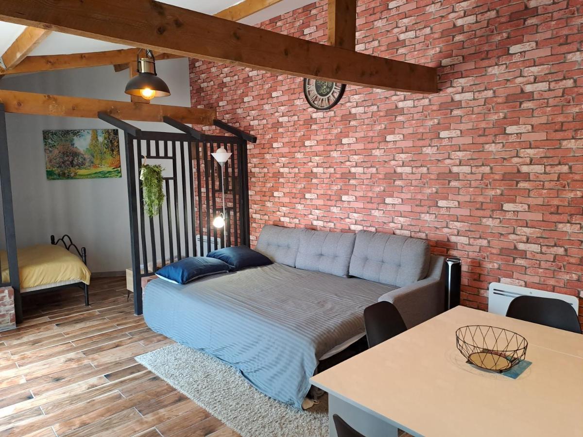 L'Annexe- Guest House Avec Piscine Studio Avec Coin Chambre Rosny-sur-Seine Exteriér fotografie